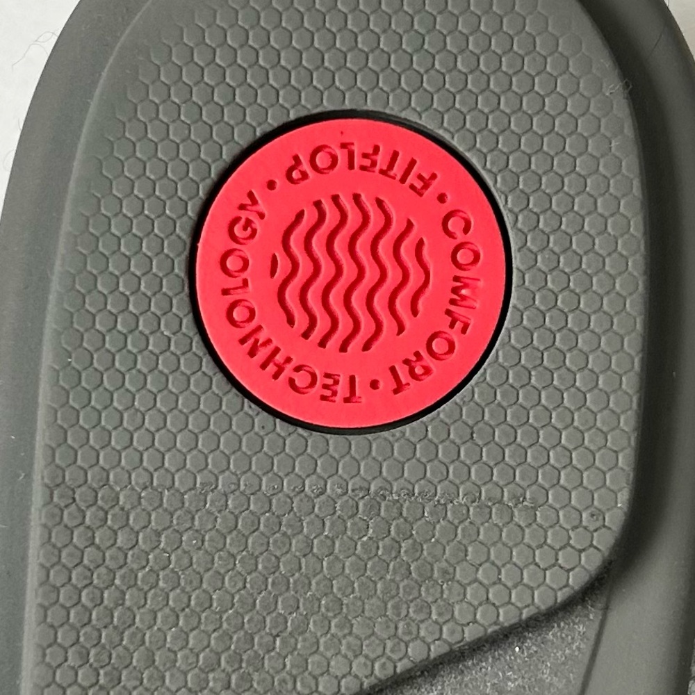 FIT FLOP Gracie‎ Merino Wool Cross-Slide Lounge/Active Sandals Heather Gray 11 - Picture 9 of 11